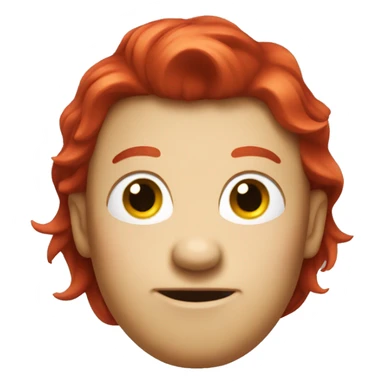 a gnom with red hair  sticker