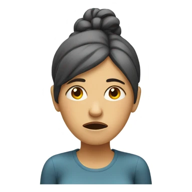 stressed woman  sticker