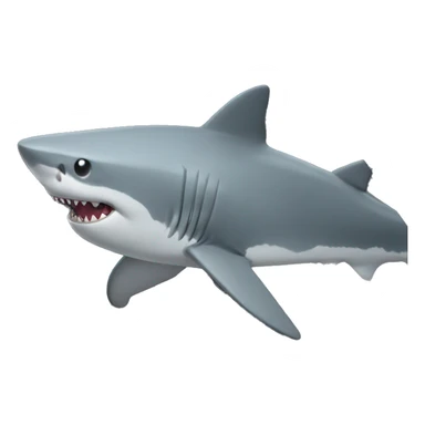 Shark in a car sticker