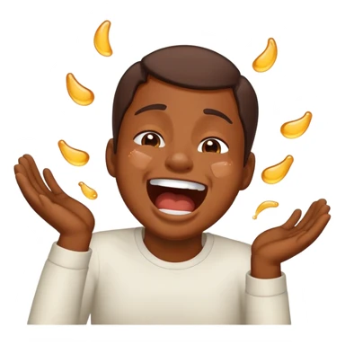 Laughing crying throwing up sticker