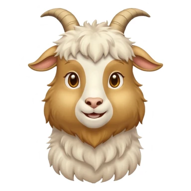 golden goat, like the original goat emoji sticker