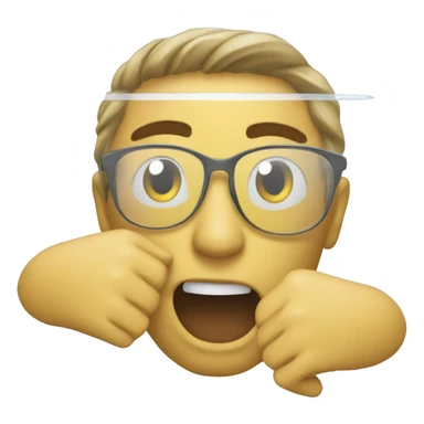 and finally tries to get it into the glass sticker