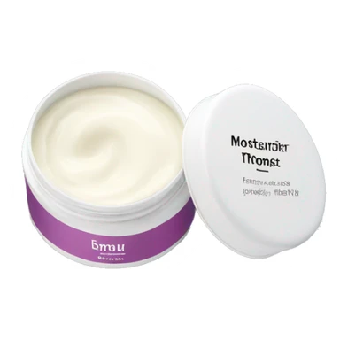 body moisturizer cream pot with label sticker