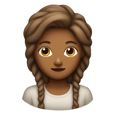 Brown virgo symbol  sticker