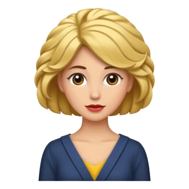 mujer con el pelo recogido para ceremonia sticker