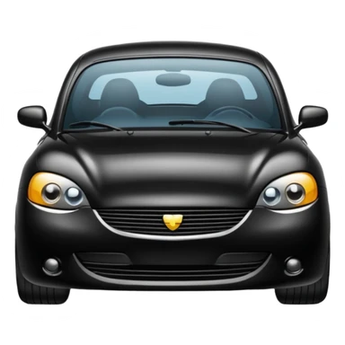 I want emoji with black car that face is in right side sticker