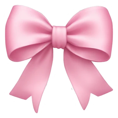 light pink bow on light pink bow sticker
