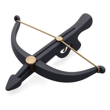 Purple cross bow sticker