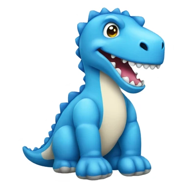 blue dinosaur plushie  sticker