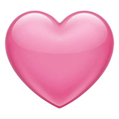 glossy, see-through pink heart frutiger aero style sticker