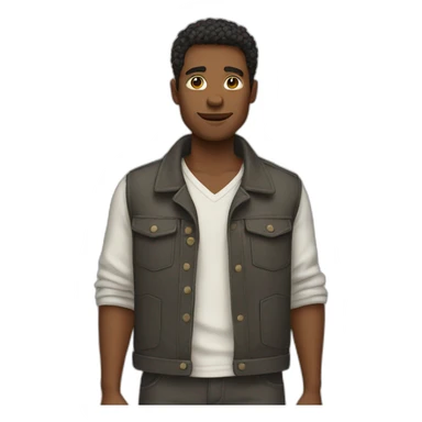 Homme boude croise bras sticker