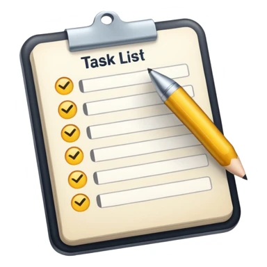 task list check sticker