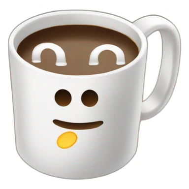 coffee mug saying GM sticker