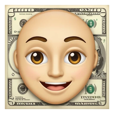 Hart eyes with money mouth sticker