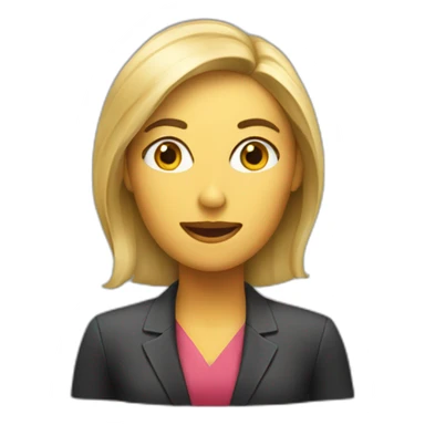 job interview woman sticker