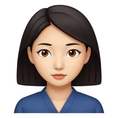 asian woman sticker