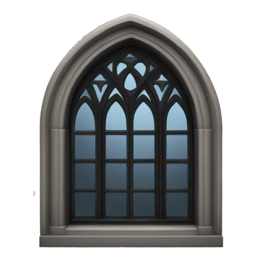 Black gothic window sticker