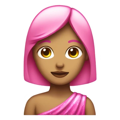 Female sign pink sparkles sticker