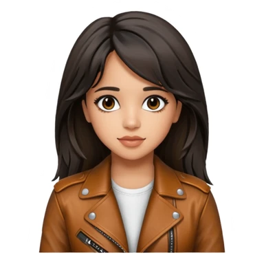 camila cabello wear leather jacket sticker