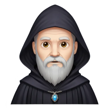 evil sorcerer with a beard sticker