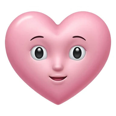 Cœur pastel rose sticker