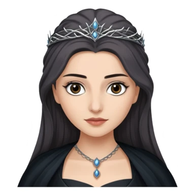 Hande Erçel as a lady from game of thrones from Starfall. Her eyes are gray. sticker
