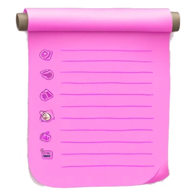 to do list pink sticker
