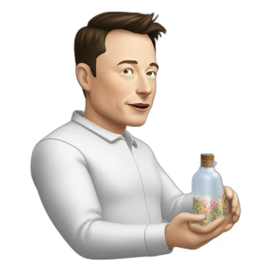 elon musk doing drugs, for educational purposes only, inclusiveness and positive, LGTBQ+ sticker
