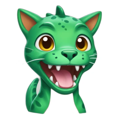 dinosaur cat trex sticker