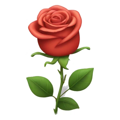Wink emoji with a rose In his hand sticker