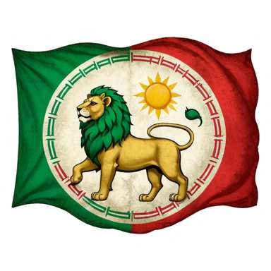 Old iran flag emoji sticker