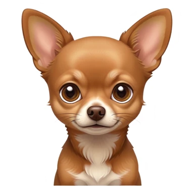 Brown chihuahua  sticker