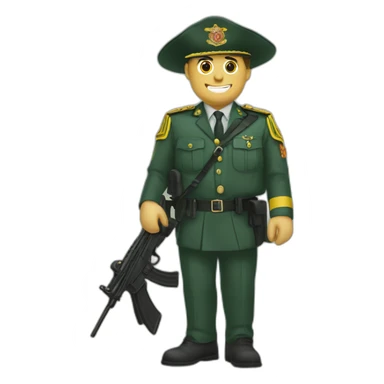 guardia civil con tricornio sticker