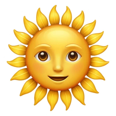 sun emoji ai sticker
