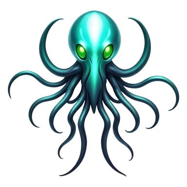 Futuristic Shiny Eldritch Fakémon-creature-hybrid Full Body sticker