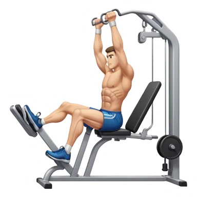 man cable-machine-leg-exercise sticker