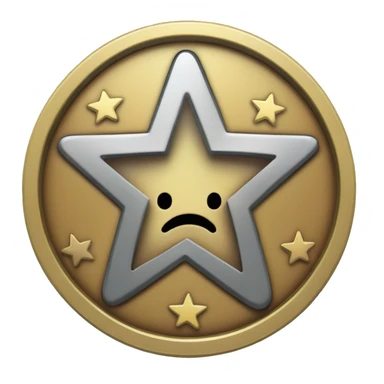 toon game star coin sticker