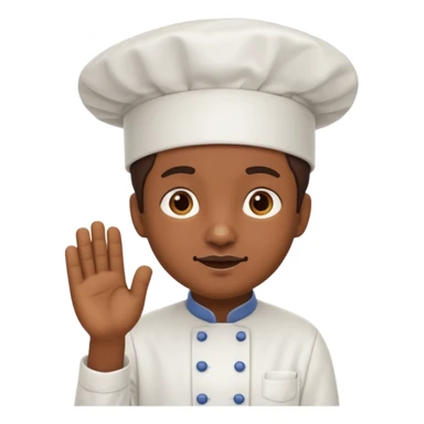 not human funny character with cook hat  sticker