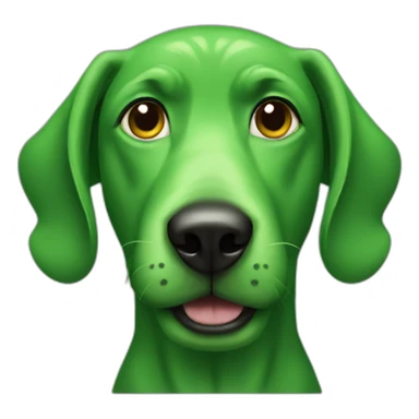 Green-dog sticker