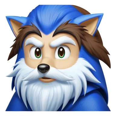create an image of a wizard sonic the hedgehog sticker