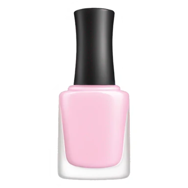 pastel pink nail polish bottle sticker