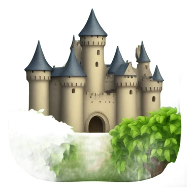 Castle with vines sticker