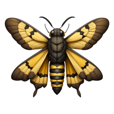 death's head hawk moth sticker