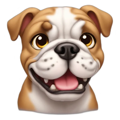 Cute little Bulldog  sticker