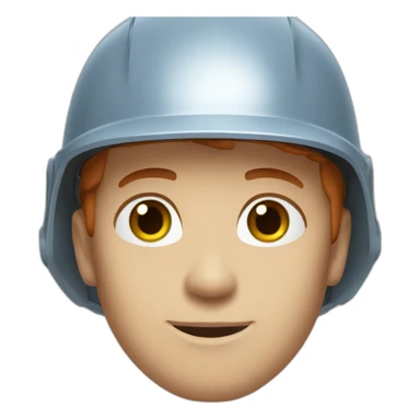 engineer male blue eyes reddish hair clean shaven sticker