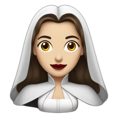femme blanche brune déguisée en dracula sticker
