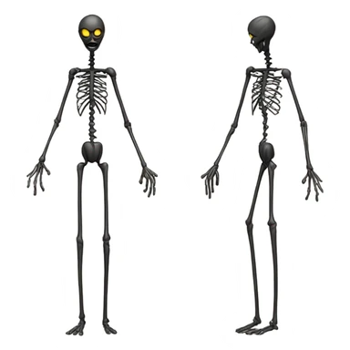 Creepy stick figure sticker