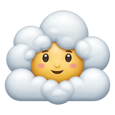 Happy cloud sticker