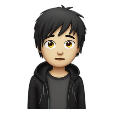 emo kid sticker