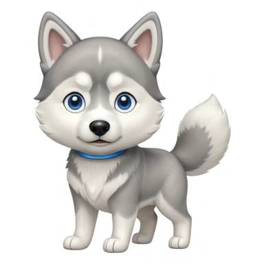 dog full image husky sticker